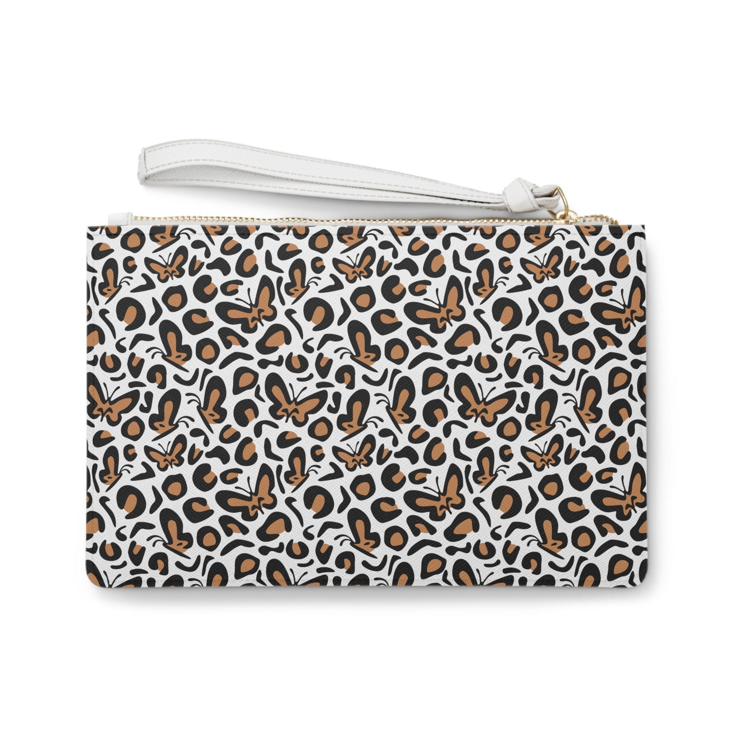 Leopard Clutch, Butterfly Leopard Print Clutch, Leopard Purse, Cheetah Ladies Clutch Bag, Gift for Her