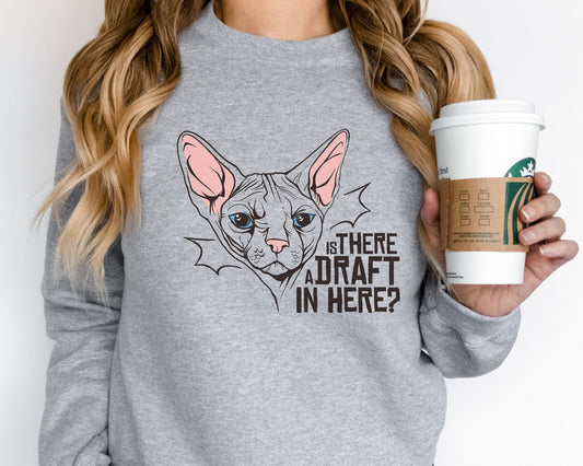Sphynx Cat Sweatshirt, Funny Cat Shirt, Cat Lover Gift, Gift for Sphynx Cat Lover, Sphyx Shirt, Unisex Heavy Blend Crewneck Sweatshirt