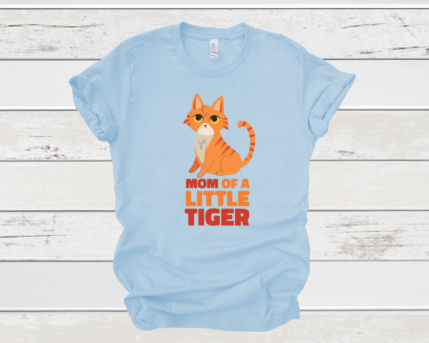 Mom of a Little Tiger, Cat Mama Tshirt, Gift for Cat Mom, Mother's Day Gift for Cat Lovers, Unisex Short Sleeve Tee for Her