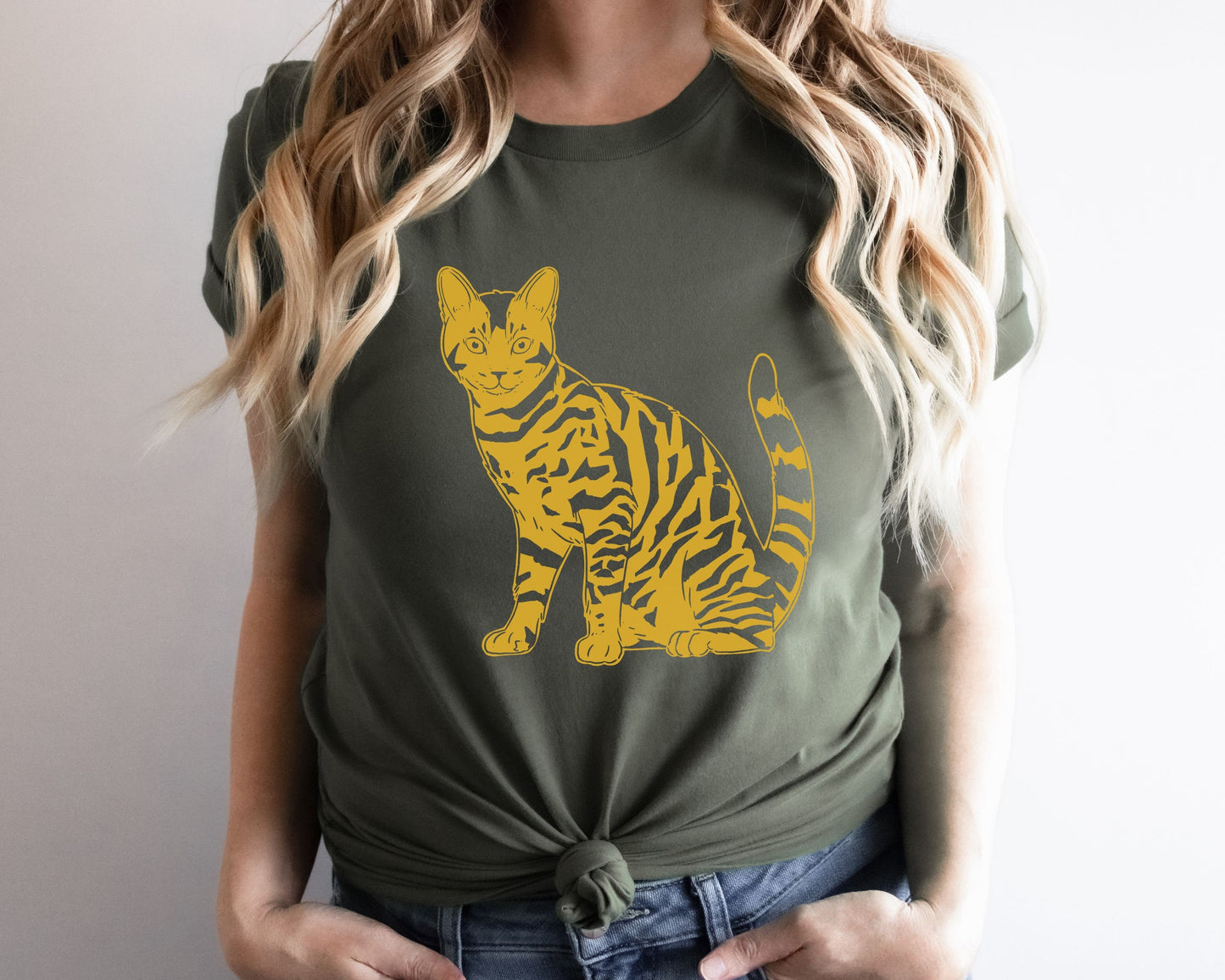 Bengal Cat Shirt for Cat Lover, Bengal Cat Gift, Gift for Cat Lover, Leopard Cat Shirt, TShirt for Bengal Owner or Lover
