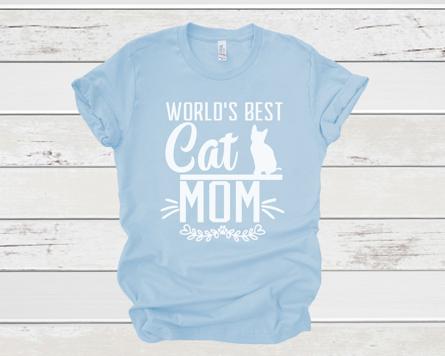 World's Best Cat Mom, Gift for Cat Mom, Mother's Day Cat Gift, Cat Mama Tee
