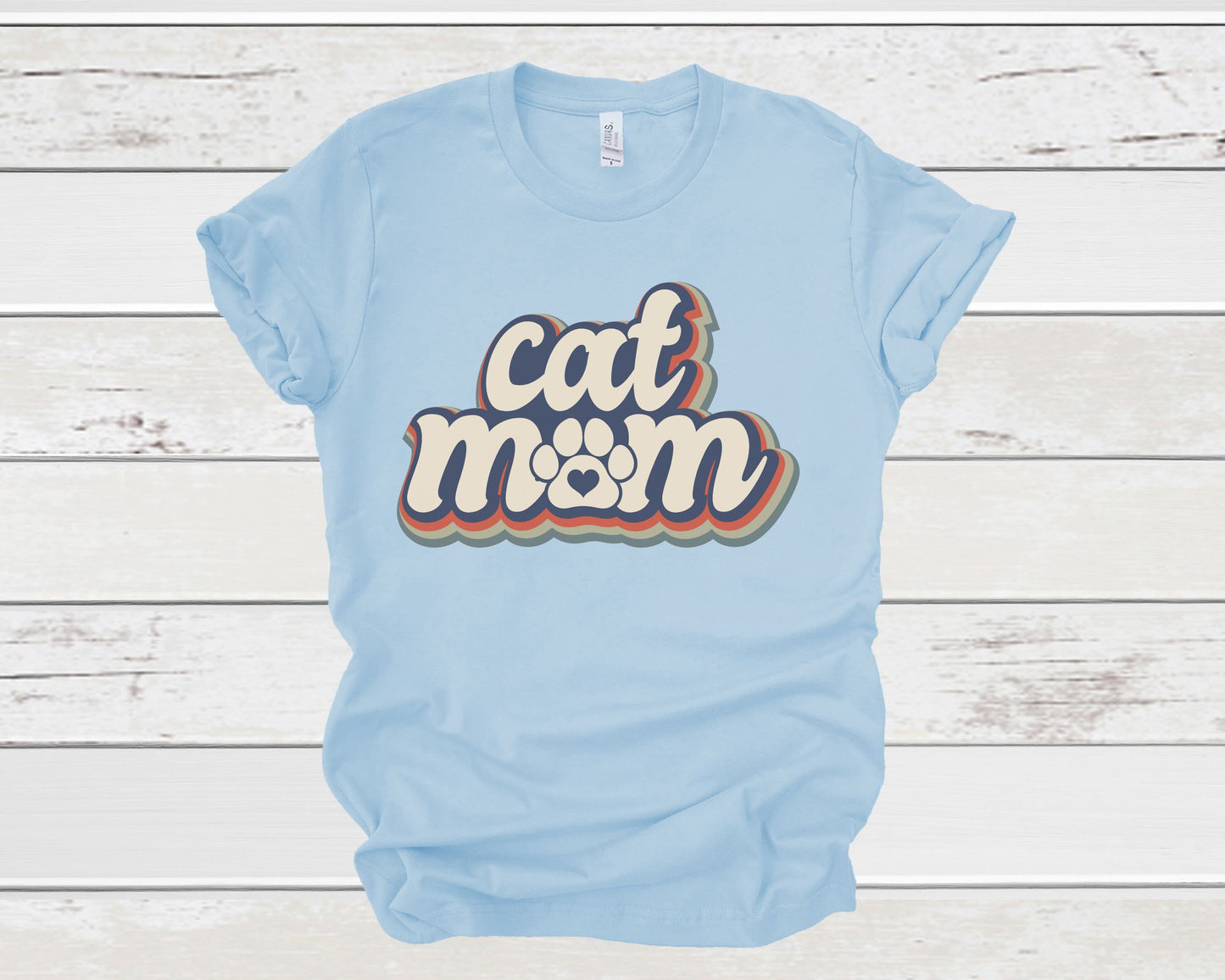 Cat Mom Retro Graphic Tee, Best Cat Mom, Gift for Cat Mom, Mother's Day Cat Gift, Cat Mama Tee