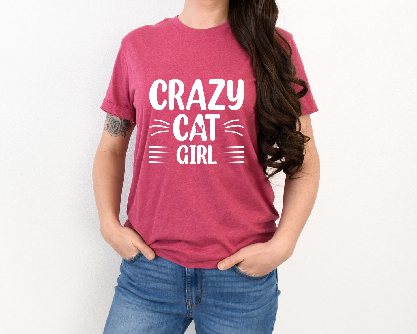 Crazy Cat Girl Tee, Best Cat Mom, Gift for Cat Mom, Mother's Day Cat Gift, Cat Mama Tee