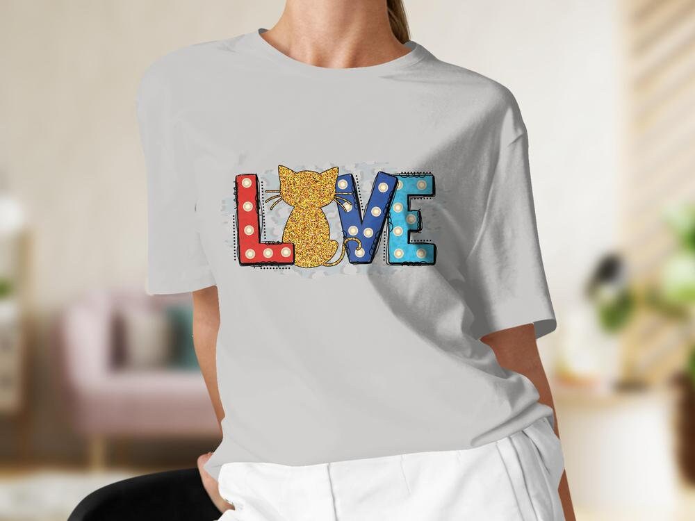 Valentines Tshirt for Cat Lover, Cat Lover Tee for Women, Cat Lover Gift For Her, Gift for Cat Mama, Cat Present for Cat Owners