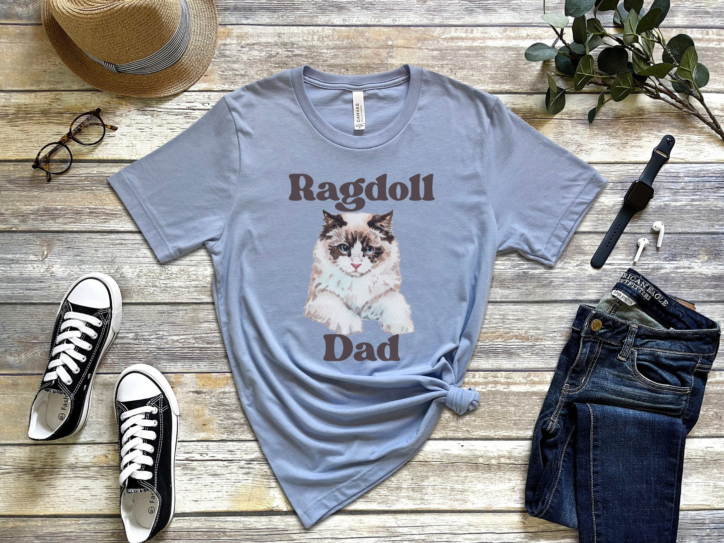 Funny Cat Dad Tee, Gift for Ragdoll Cat Dad, Cat Breed Shirt, Father's Day Gift for Cat Dad, Father's Day Gift