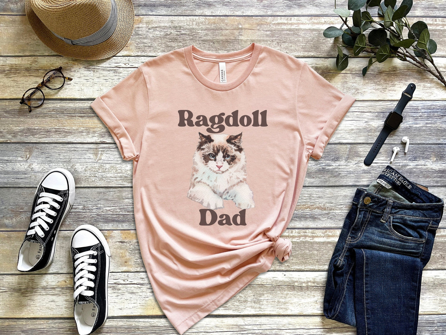 Funny Cat Dad Tee, Gift for Ragdoll Cat Dad, Cat Breed Shirt, Father's Day Gift for Cat Dad, Father's Day Gift