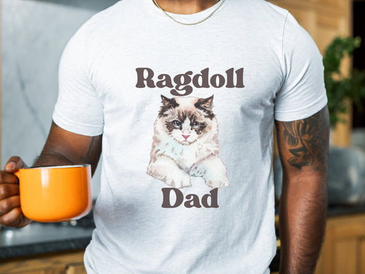 Funny Cat Dad Tee, Gift for Ragdoll Cat Dad, Cat Breed Shirt, Father's Day Gift for Cat Dad, Father's Day Gift