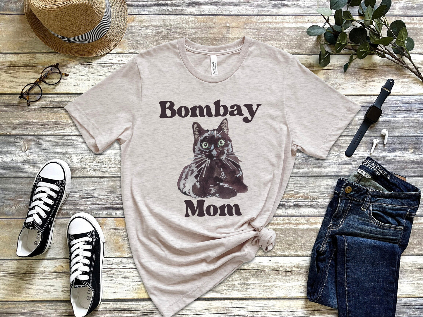 Bombay Cat Shirt, Gift for Cat Mom, Funny Cat T-Shirt, Cat Mom Tee, Gift for Bombay Cat Owner, Cat Lady Gifts