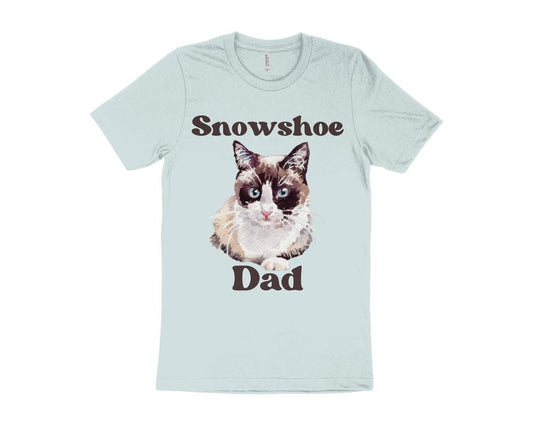 Cute Cat T-Shirt, Snowshoe Cat T-Shirt, Gift for Snowshoe Cat Owner, Cat Dad T-Shirt