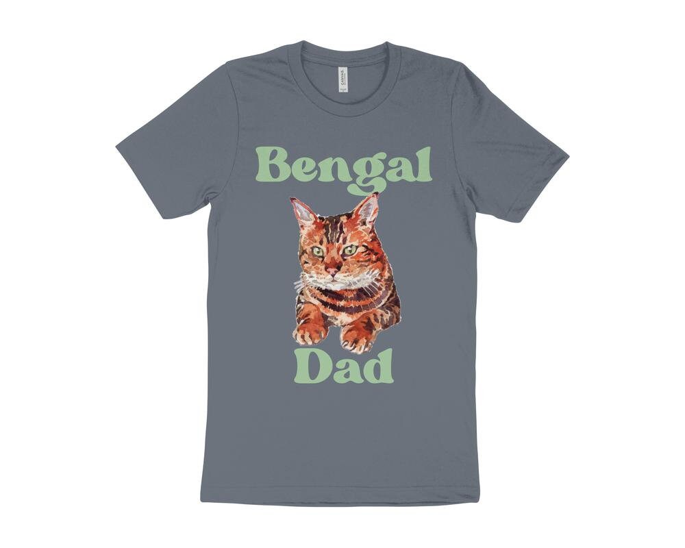 Cute Cat T-Shirt, Bengal Cat T-Shirt, Gift for Bengal Cat Owner, Cat Dad T-Shirt