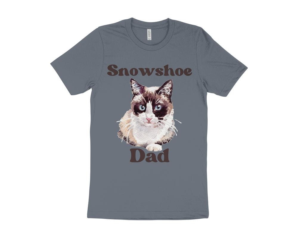Cute Cat T-Shirt, Snowshoe Cat T-Shirt, Gift for Snowshoe Cat Owner, Cat Dad T-Shirt