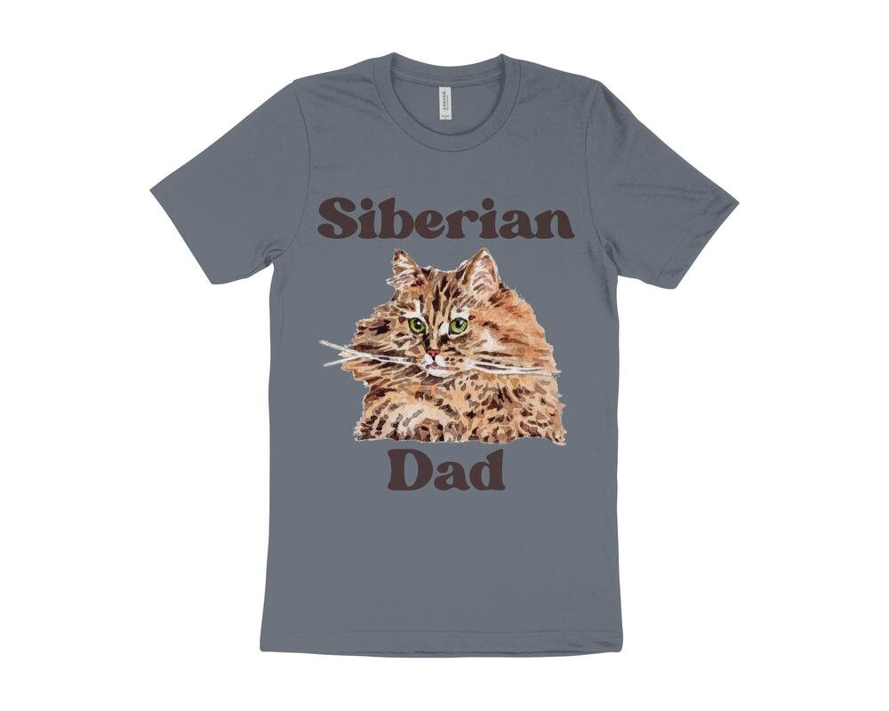 Cute Cat T-Shirt, Siberian Cat T-Shirt, Gift for Siberian Cat Owner, Cat Dad T-Shirt