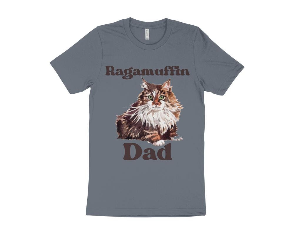 Cute Cat T-Shirt, Ragamuffin Cat T-Shirt, Gift for Ragamuffin Cat Owner, Cat Dad T-Shirt