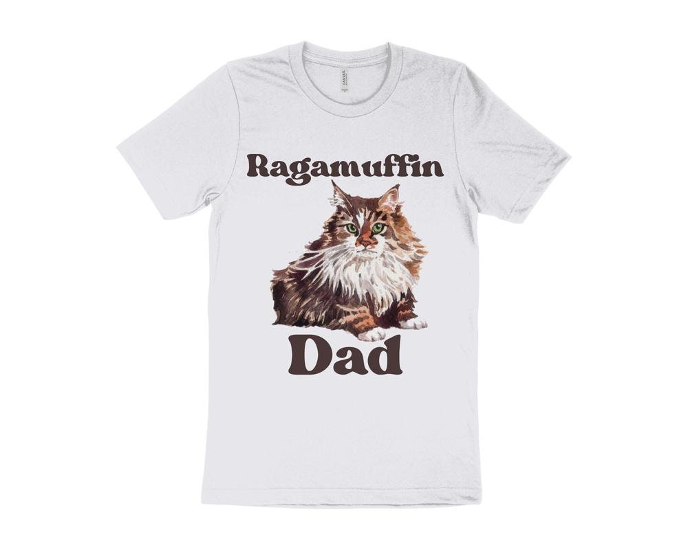 Cute Cat T-Shirt, Ragamuffin Cat T-Shirt, Gift for Ragamuffin Cat Owner, Cat Dad T-Shirt