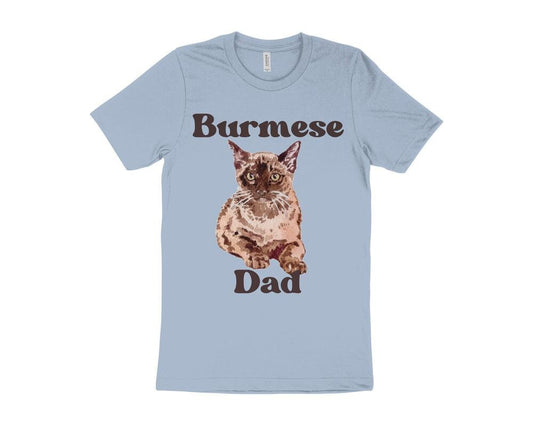Cute Cat T-Shirt, Burmese Cat T-Shirt, Gift for Burmese Cat Owner, Cat Dad T-Shirt