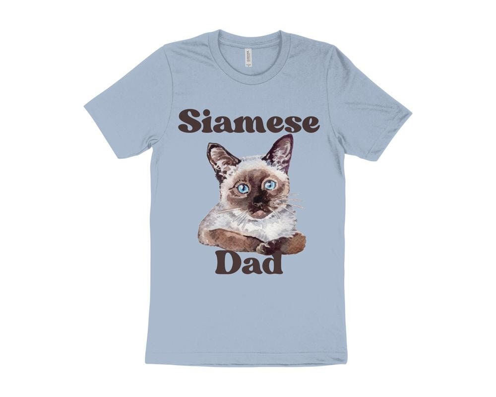 Cute Cat T-Shirt, Siamese Cat T-Shirt, Gift for Siamese Cat Owner, Cat Dad T-Shirt