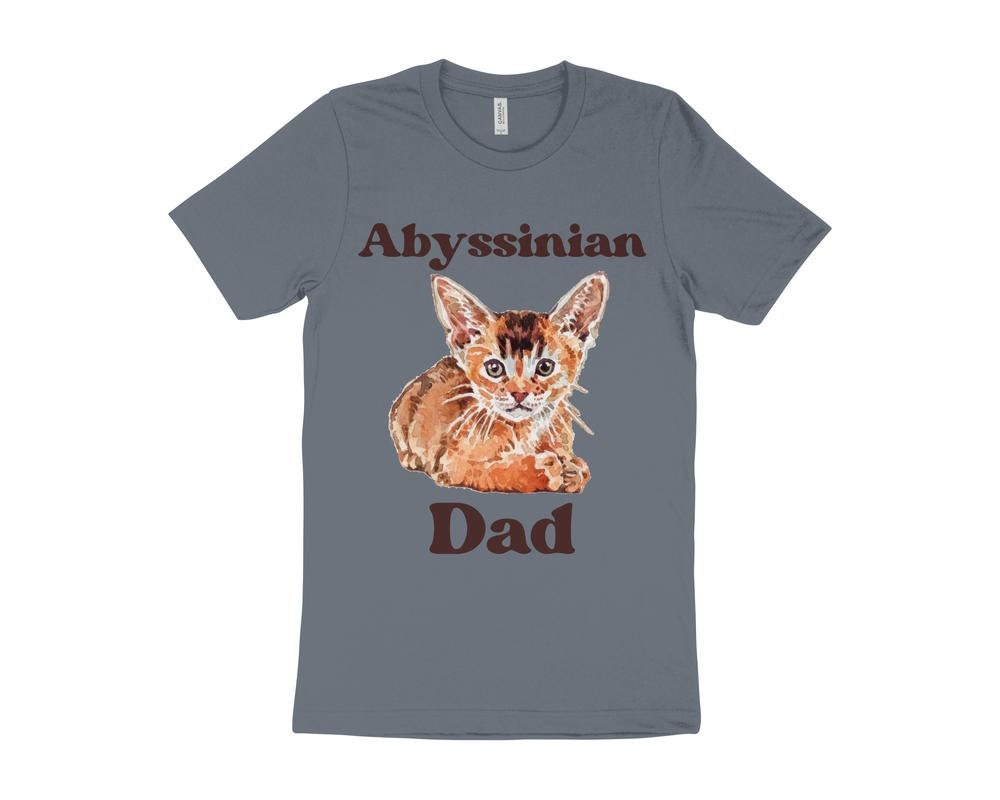 Cute Cat T-Shirt, Abyssinian Cat T-Shirt, Gift for Cat Owner, Cat Dad T-Shirt