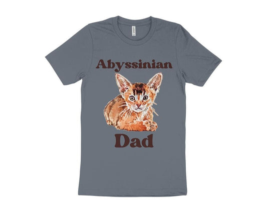 Cute Cat T-Shirt, Abyssinian Cat T-Shirt, Gift for Cat Owner, Cat Dad T-Shirt