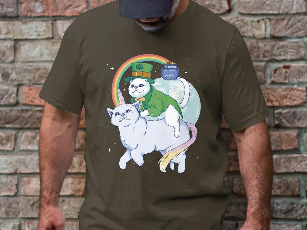 Irish Caticorn T-Shirt, St. Patricks Day T-Shirt, Funny Irish Shirt