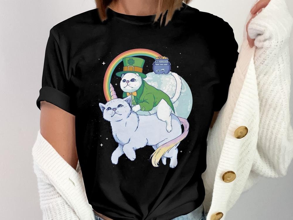Irish Caticorn T-Shirt, St. Patricks Day T-Shirt, Funny Irish Shirt