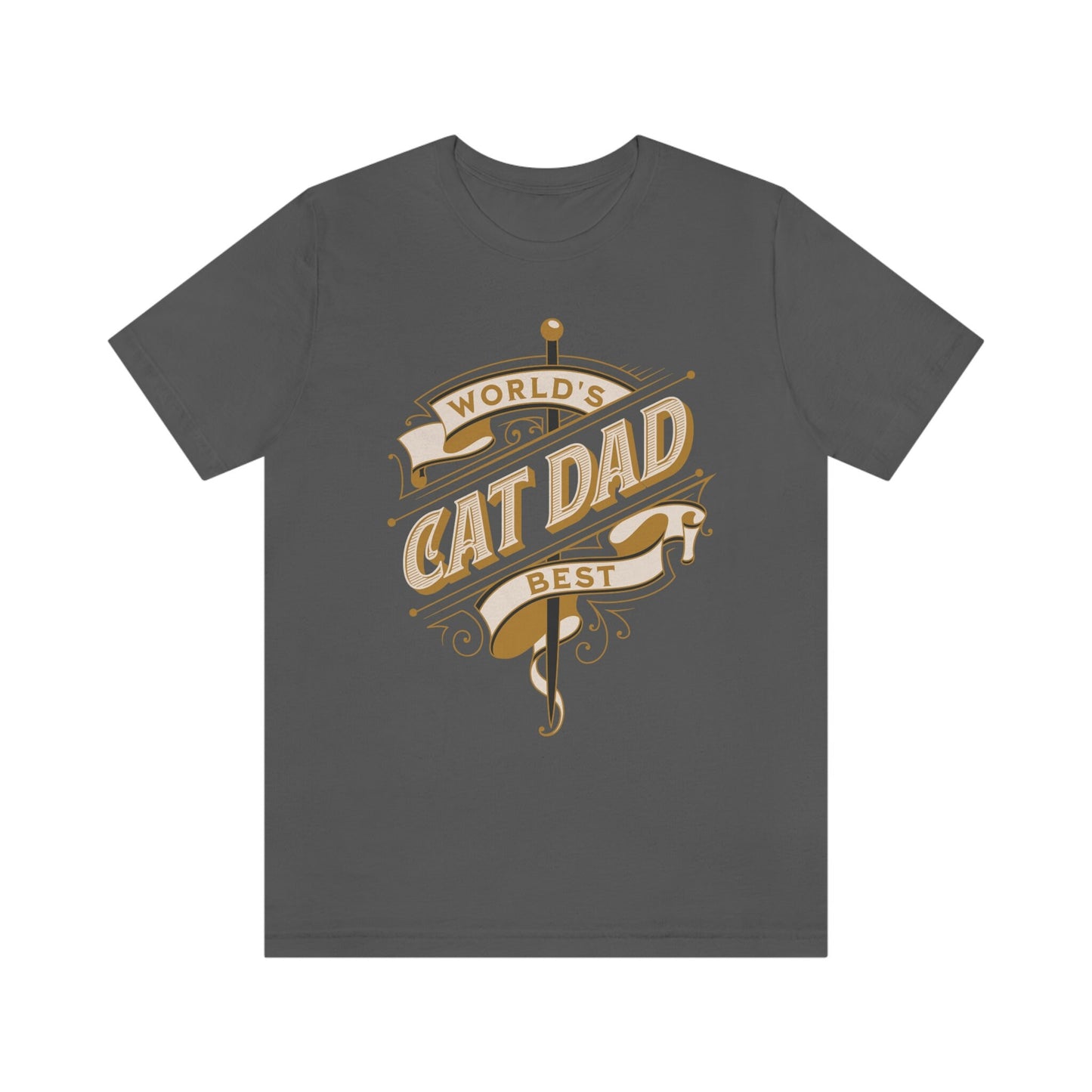 World's Best Cat Dad, Cat Dad Shirt, Golden Omate Style Shirt, Father's Day Gift for Cat Dad, Gift for Cat Lover