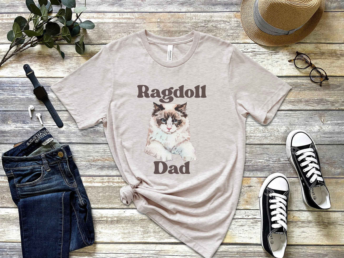 Funny Cat Dad Tee, Gift for Ragdoll Cat Dad, Cat Breed Shirt, Father's Day Gift for Cat Dad, Father's Day Gift