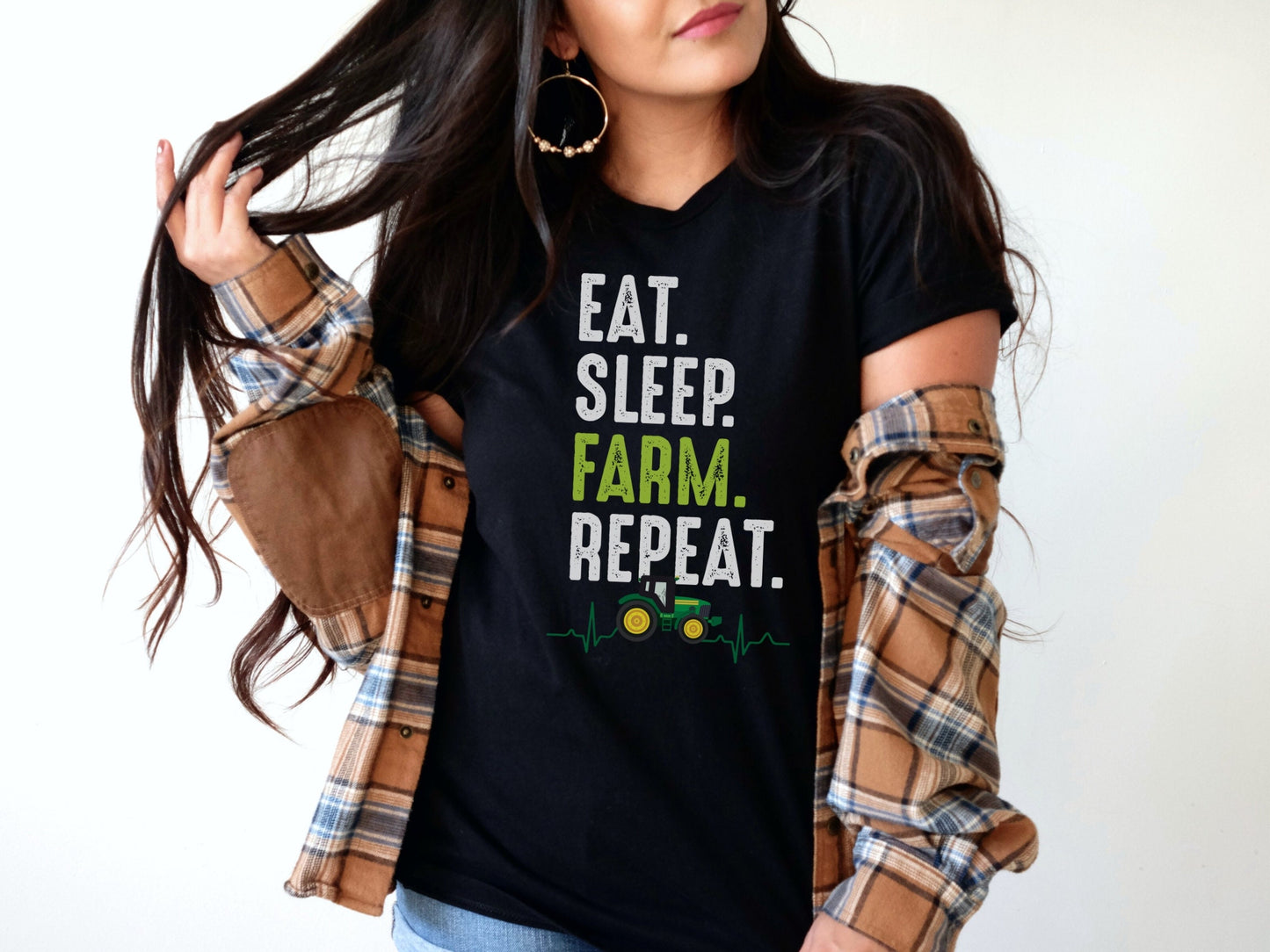 Eat, Sleep, Farm, Repeat | Short-Sleeve Unisex T-Shirt
