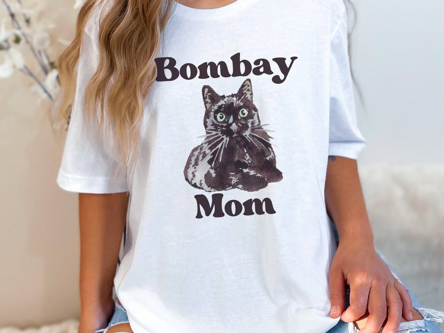 Bombay Cat Shirt, Gift for Cat Mom, Funny Cat T-Shirt, Cat Mom Tee, Gift for Bombay Cat Owner, Cat Lady Gifts