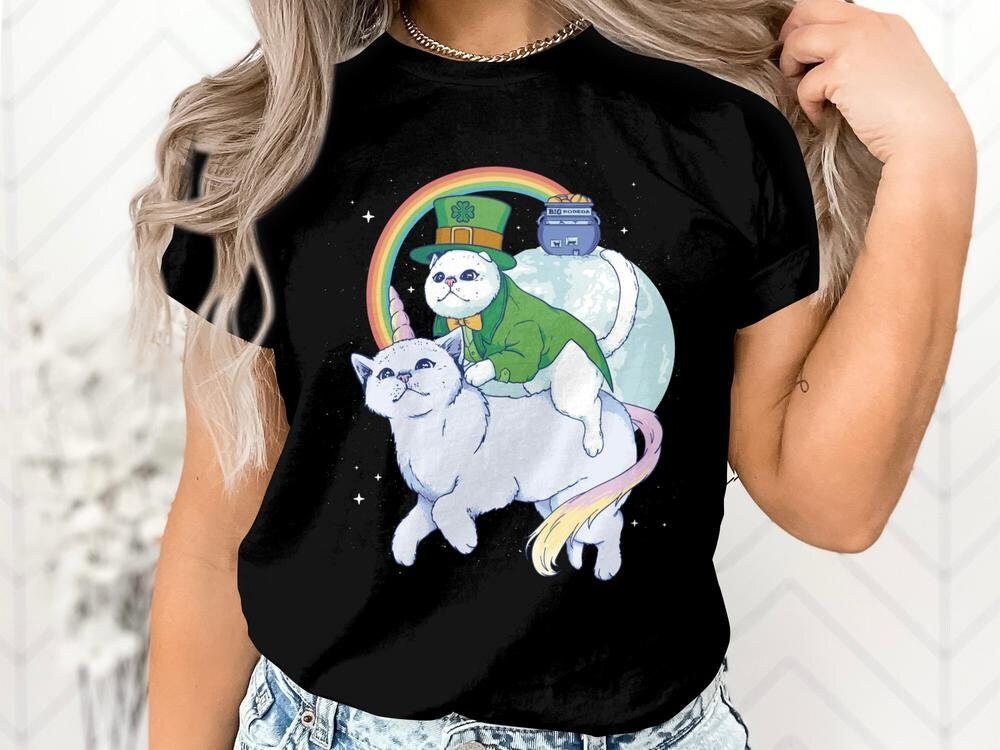 Irish Caticorn T-Shirt, St. Patricks Day T-Shirt, Funny Irish Shirt