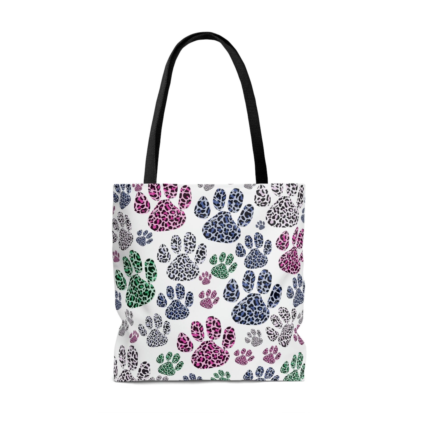 Totebag for Cat Lovers Gift for Cat Mom Grocery Bag with Pawprints