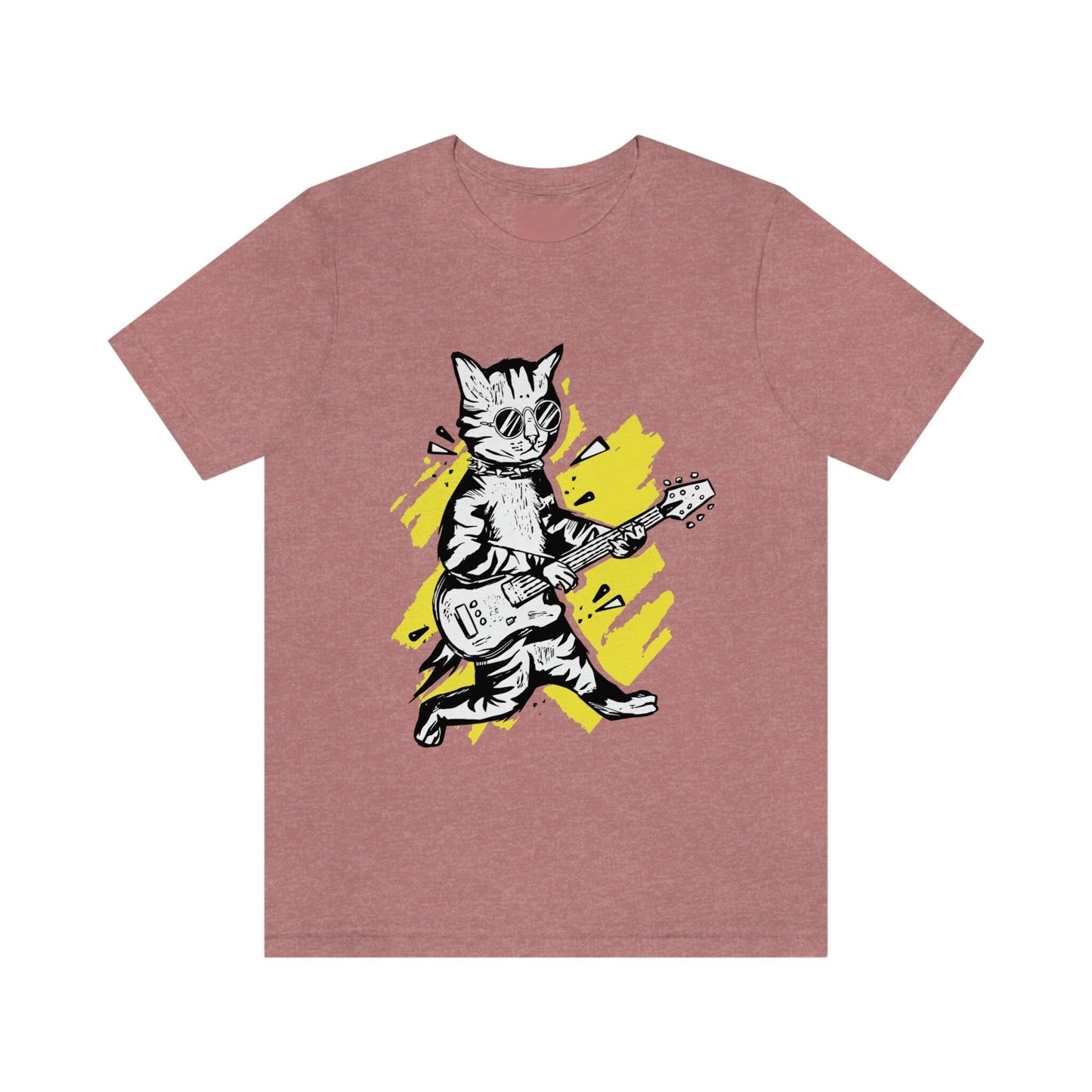 Guitar Shirt | Music Gift | Music Shirt | Meow Shirt For Cat Lover | Gift For Cat Lover | Funny Shirts | Guitar Kitty Tshirt | Musician Tee