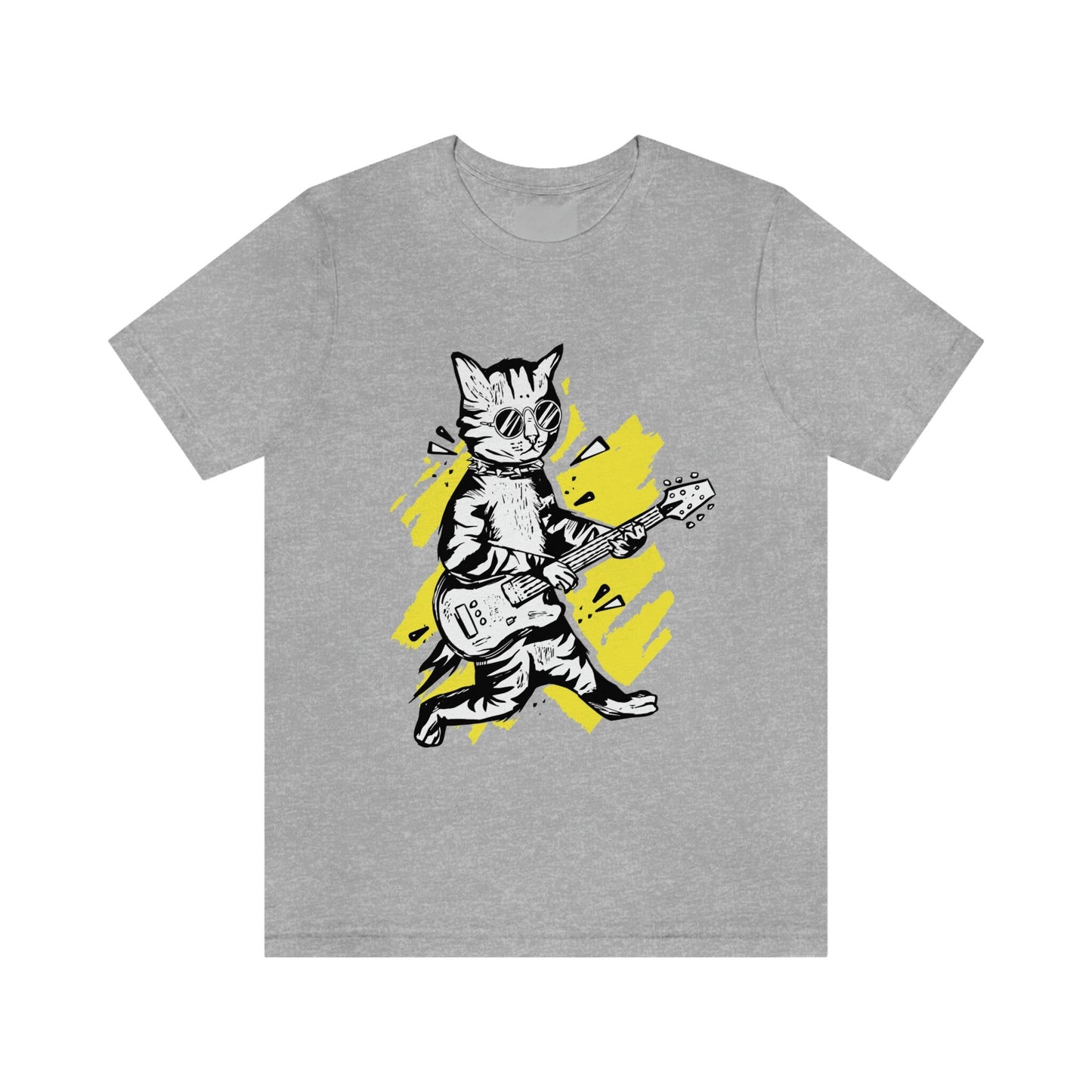 Guitar Shirt | Music Gift | Music Shirt | Meow Shirt For Cat Lover | Gift For Cat Lover | Funny Shirts | Guitar Kitty Tshirt | Musician Tee