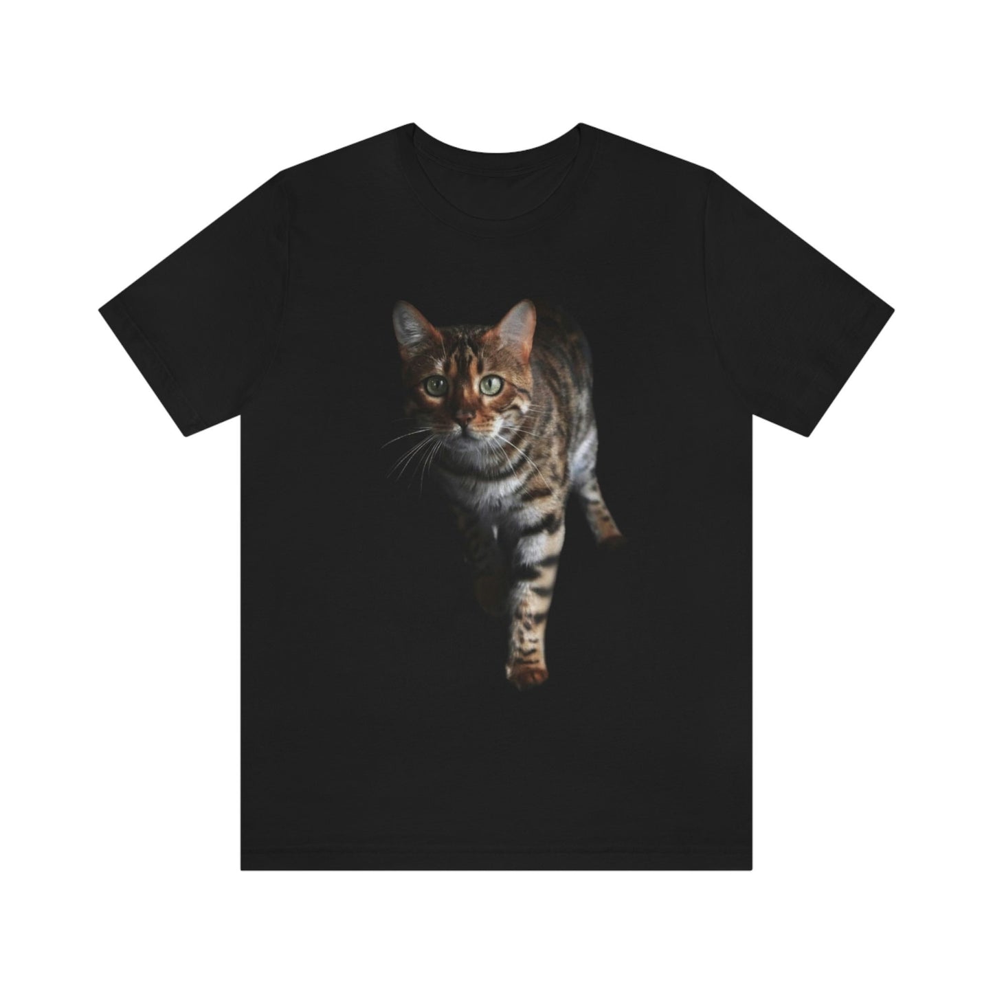 Personalized Bengal Cat T-shirt Unisex Jersey Short Sleeve Tee