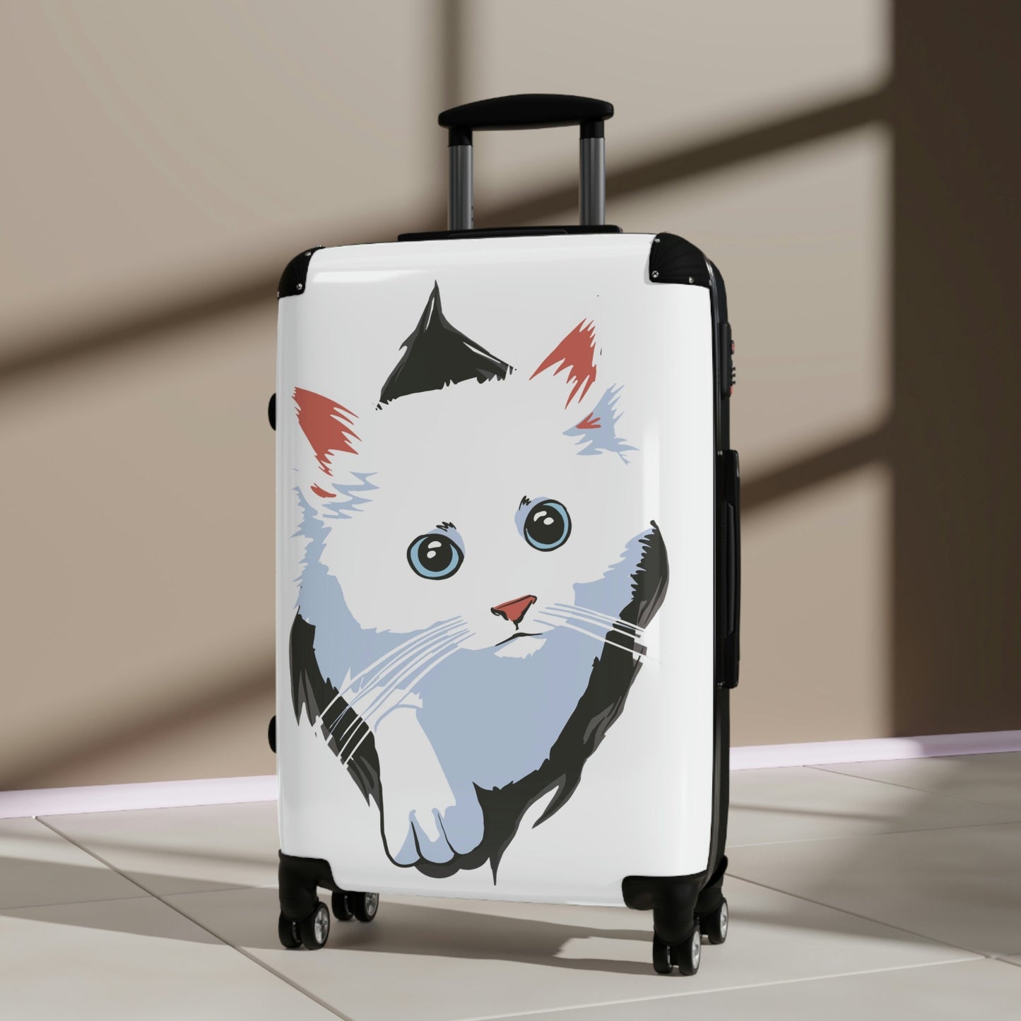 Cat Lover Suitcases, Carry On Luggage, Cat-Themed Gift, Cat Travel Gear, Cute Cat Cabin Luggage, Novelty Suitcase, Kitty Suitcase