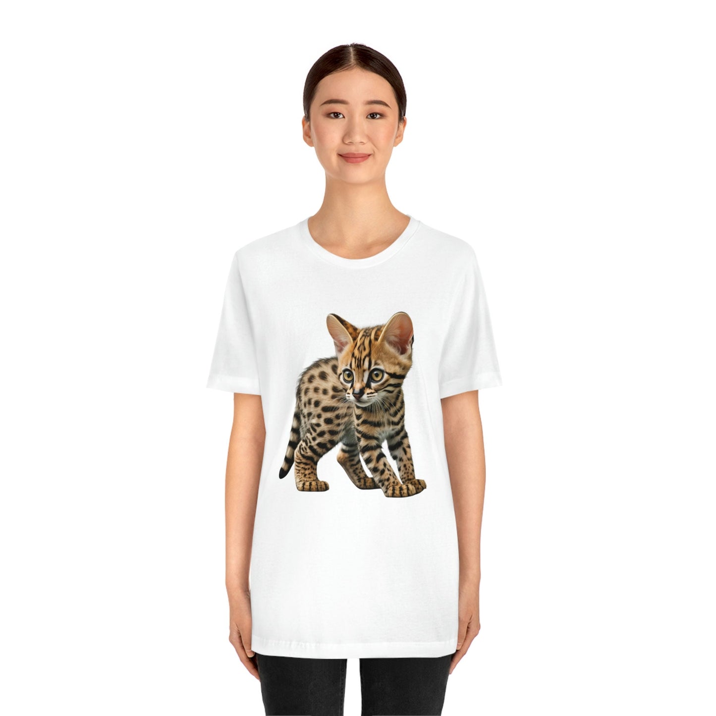 Bengal Kitten Tshirt, Cute Cat Tee Gift for Cat Lover, Cat Mom T-Shirt, Cat Gift