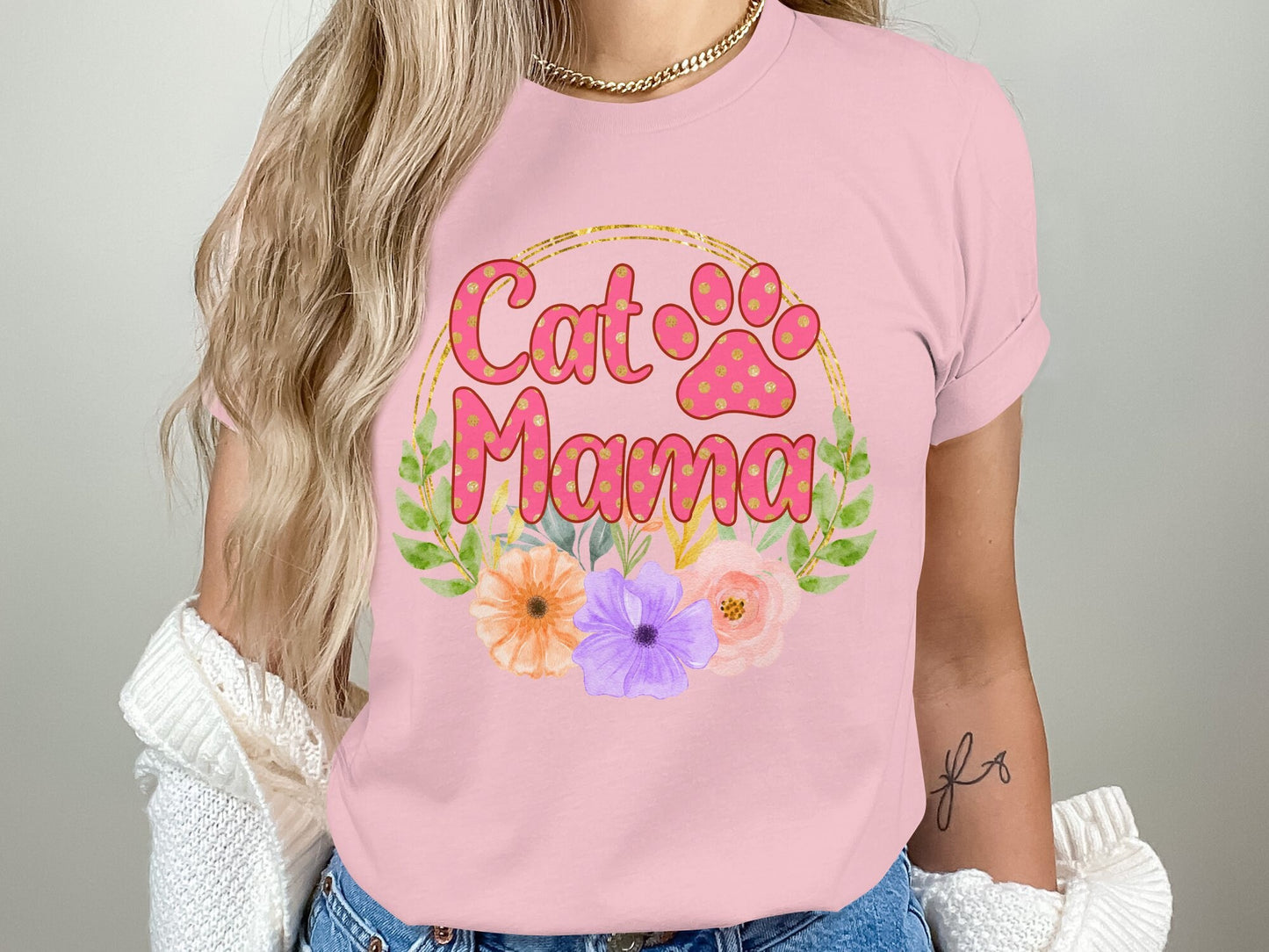 Cute Cat Mama Tee, Funny Feline Mom Shirt, Cat Mom Gift Idea, Women's T-Shirt, Proud Cat Mom, Animal Lover Gift Mama top