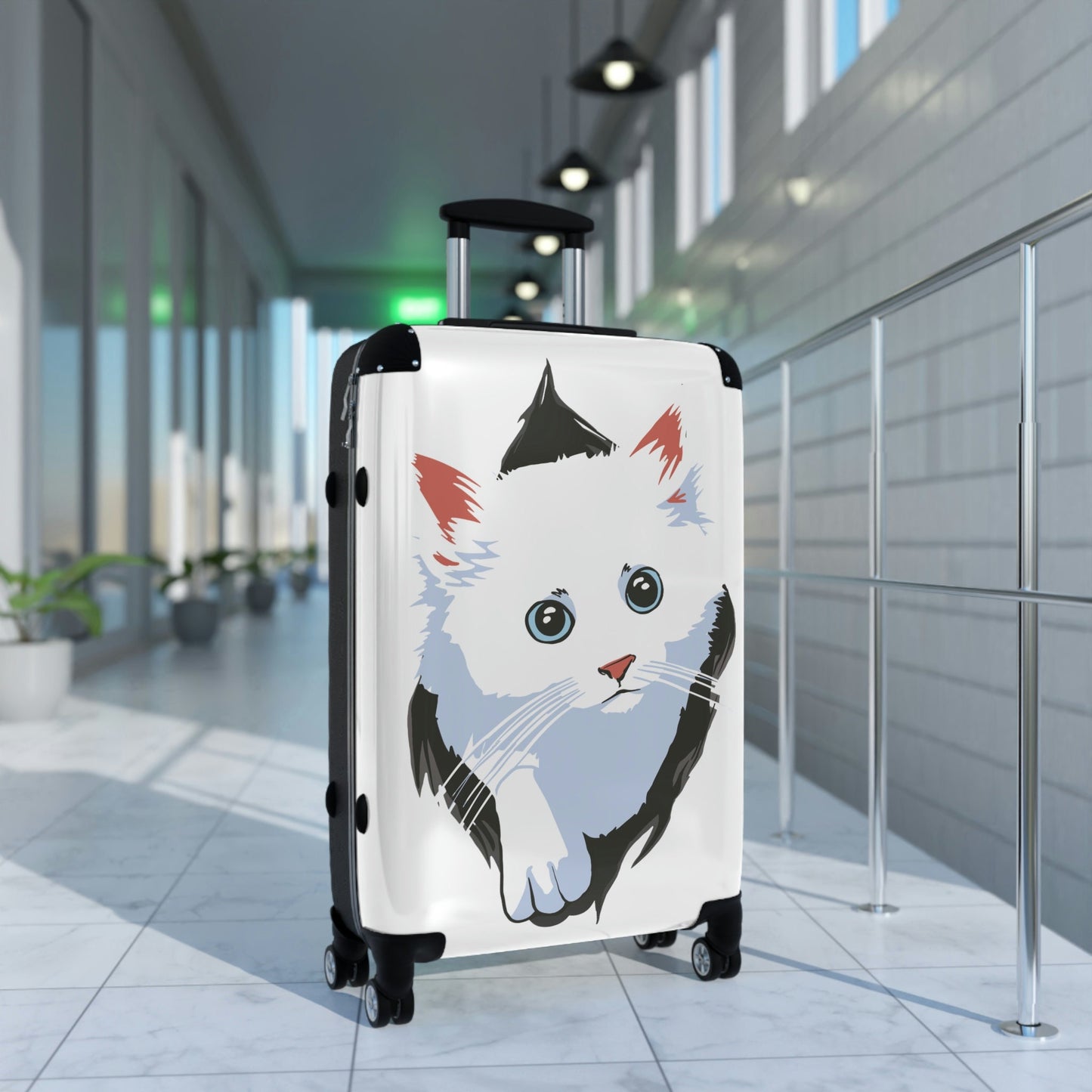 Cat Lover Suitcases, Carry On Luggage, Cat-Themed Gift, Cat Travel Gear, Cute Cat Cabin Luggage, Novelty Suitcase, Kitty Suitcase