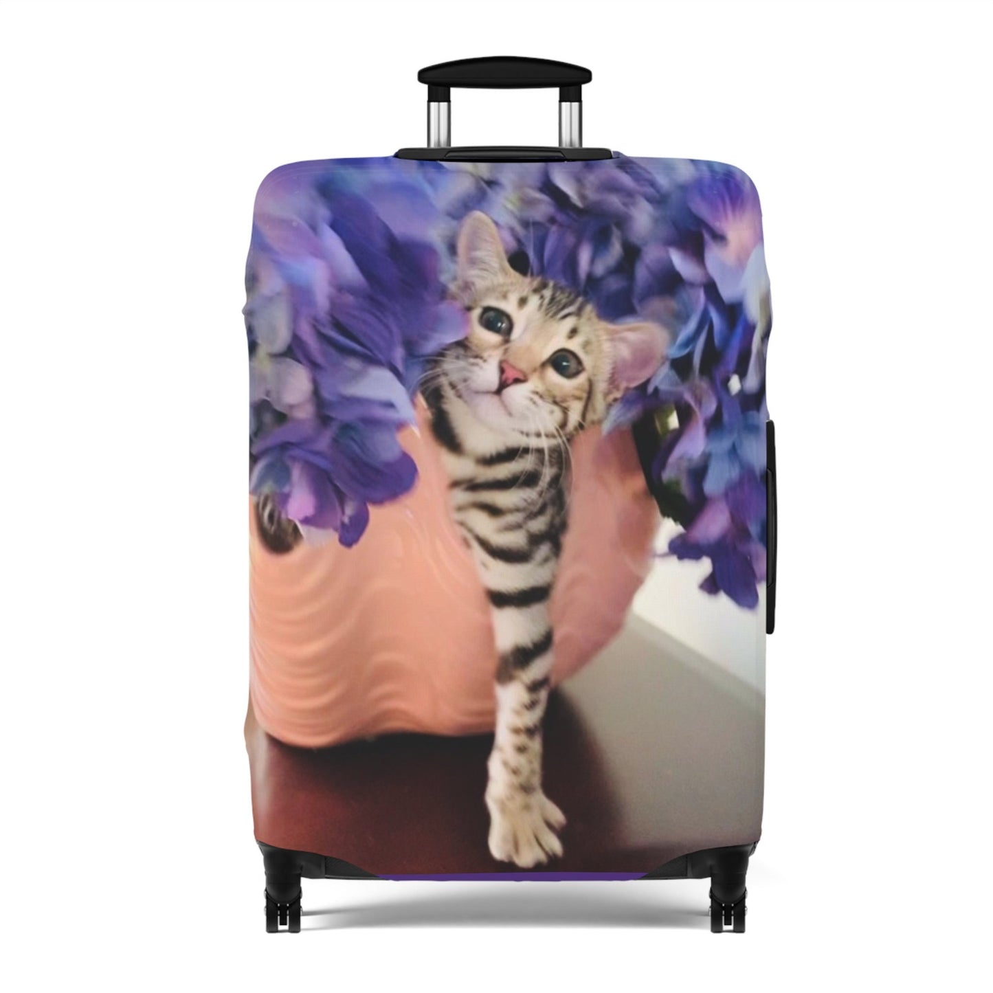 Personalized Pet Photo Luggage Cover Custom Gift for Cat Dog Family Suitcase Cover Luggage Protector Wrap