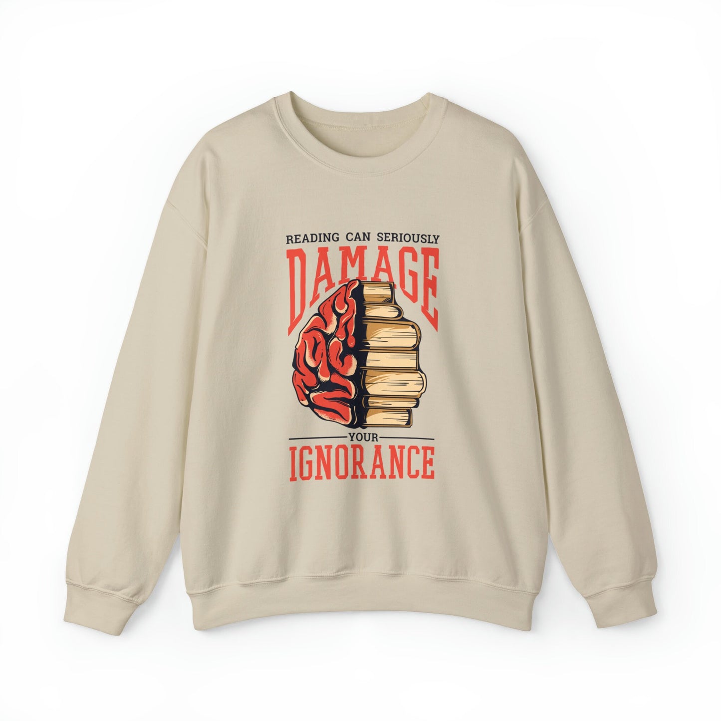 Funny Reading Sweatshirt, Cute Book Sweater, Book Club Gift, Librarian Shirt, Books Sweatshirt, Gift for Book Nerd, Brainy Book Gifts