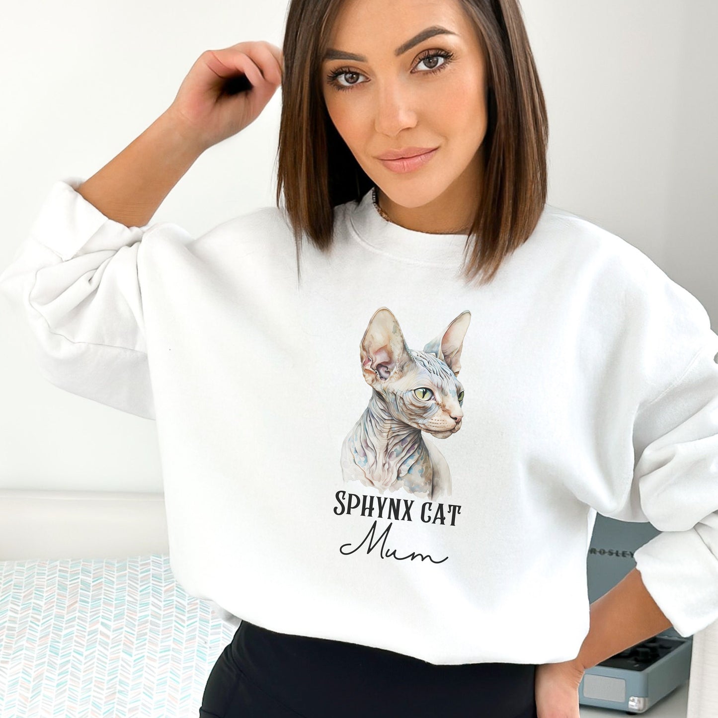 Sphynx Cat Sweater, Custom Cat Shirt, Sphynx Cat Clothes,Cat Mom Sweatshirt,Sphynx Cat Themed Gifts for Cat People,Hairless Sphynx Cat Shirt