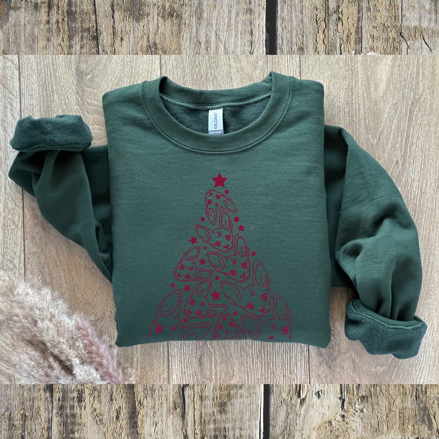 Sphynx Cat Christmas Sweater, Custom Cat Shirt,Sphynx Cat Clothes,Cat Mom Sweatshirt,Sphynx Cat Themed Gifts for Cat People,Sphynx Cat Shirt