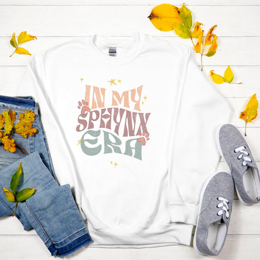 In My Era Sphynx Mama Sweatshirt, Oversizedsweatshirt for Cat Mom, Gifted Custom Catshirt Gift for Sphynx Lover, Sphynx Sweater Gift