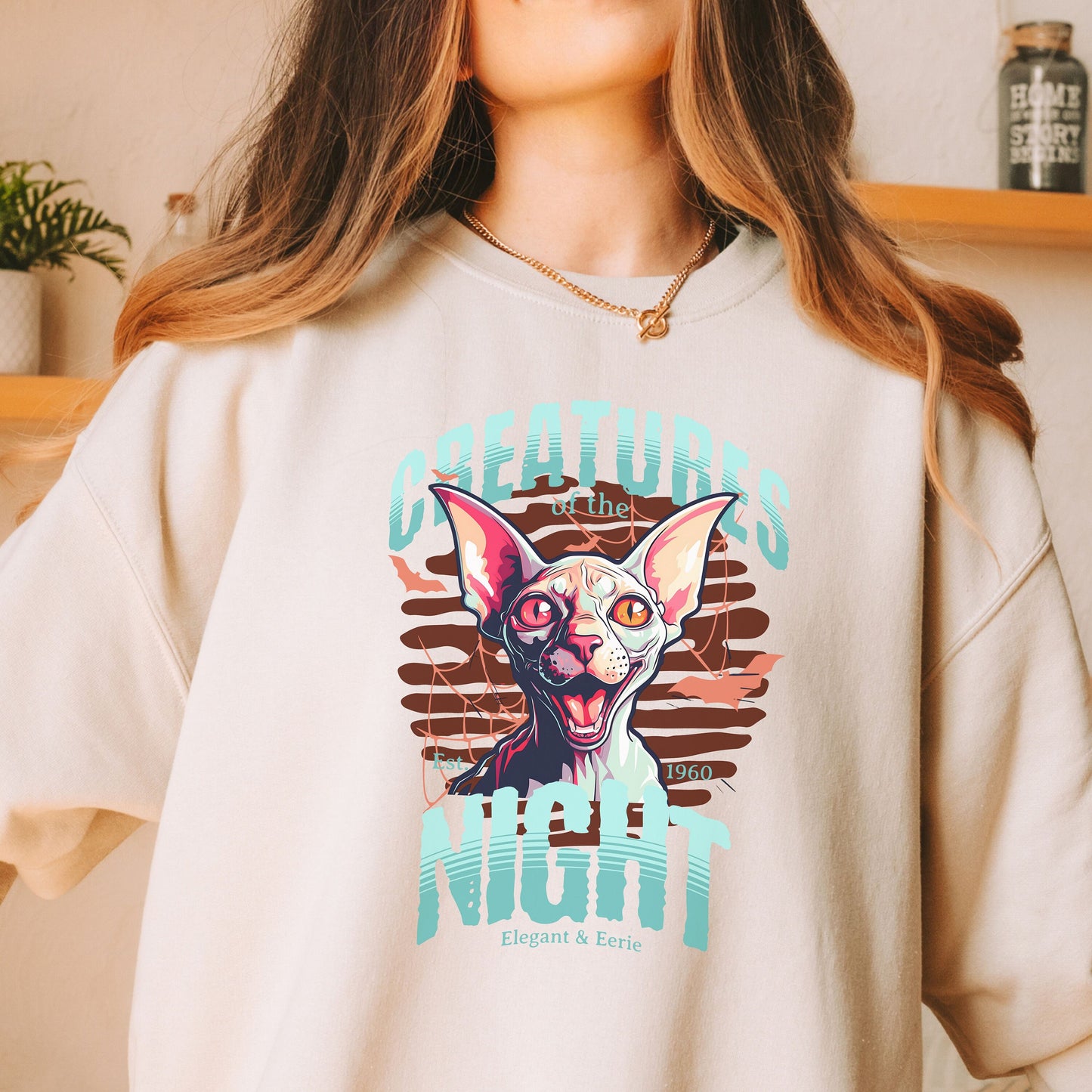 Sphynx Cat Sweater, Custom Cat Shirt, Sphynx Cat Clothes,Cat Mom Sweatshirt,Sphynx Cat Themed Gifts for Cat People,Hairless Sphynx Cat