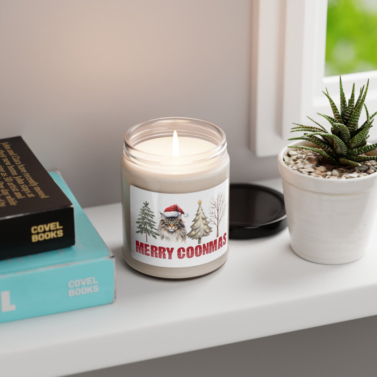 Christmas Mainecoon Candle,Cat Lover Gift,Maine Coon Soy Scented, Mainecoone Lover Gift,Coone Cat Gift,Maine Coon Cat Gift,Cat X-Mas Present