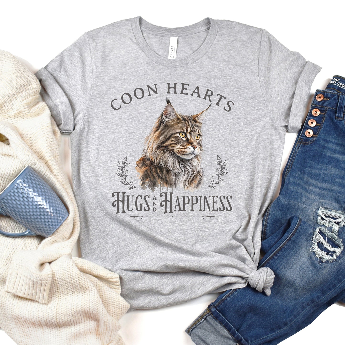 Mainecoon Cat Lover Gift Maine Coon Shirt Mainecoone T-shirt Coone Cat Gift Coonie Tee Main Coon Cat Lover Mainecoone T-shirt Coone Gift