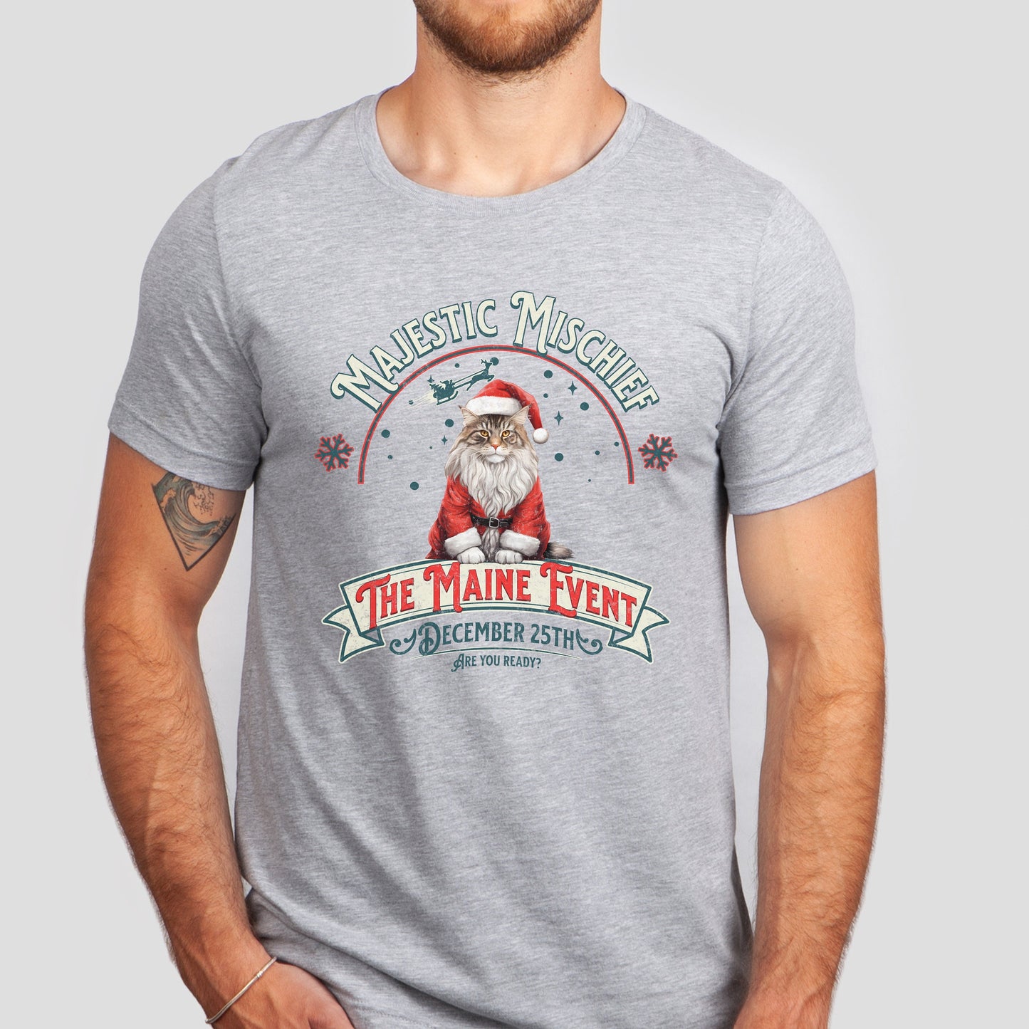 Christmas Mainecoon Cat Lover Gift, Maine Coon Tshirt, Mainecoone Shirt, Coone Cat Gift,Maine Coon Cat Gift, Main Coon Cat Lover Tee