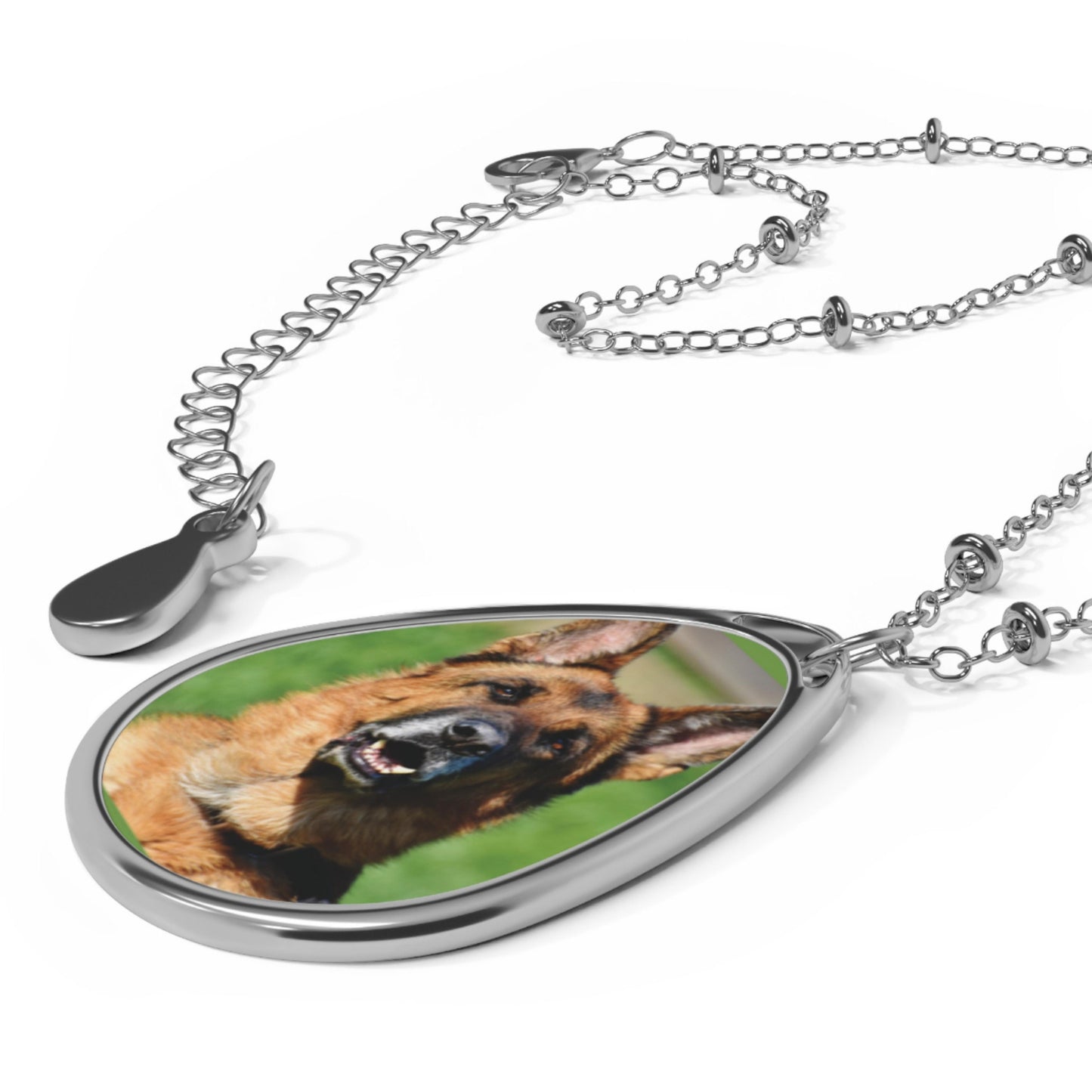 Custom Oval Photo Pendant Necklace, Personalized Picture Memorial Jewelry Gift for Girlfriend Mom Grandma Her Friend Boss Bestie Teacher