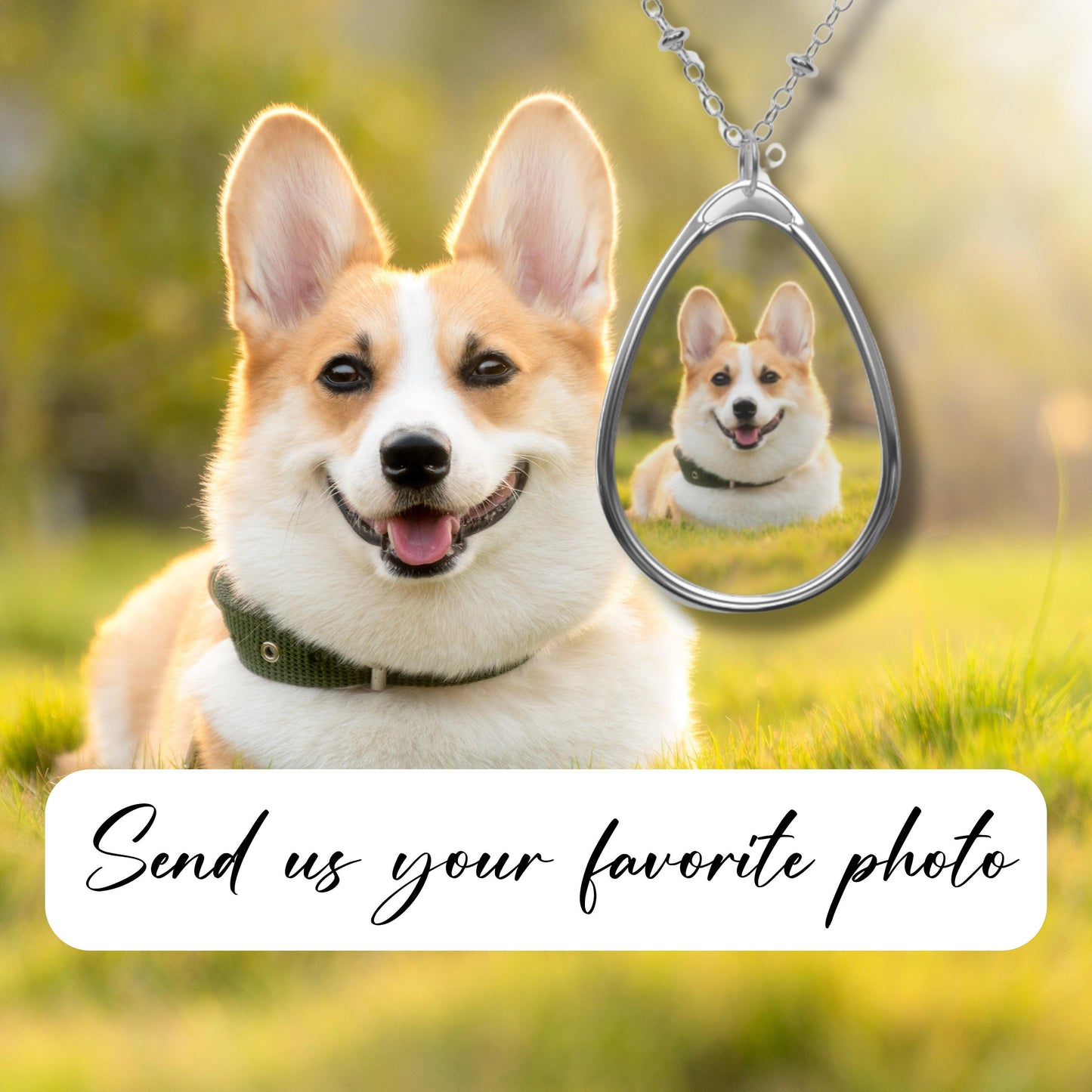 Custom Oval Photo Pendant Necklace, Personalized Picture Memorial Jewelry Gift for Girlfriend Mom Grandma Her Friend Boss Bestie Teacher