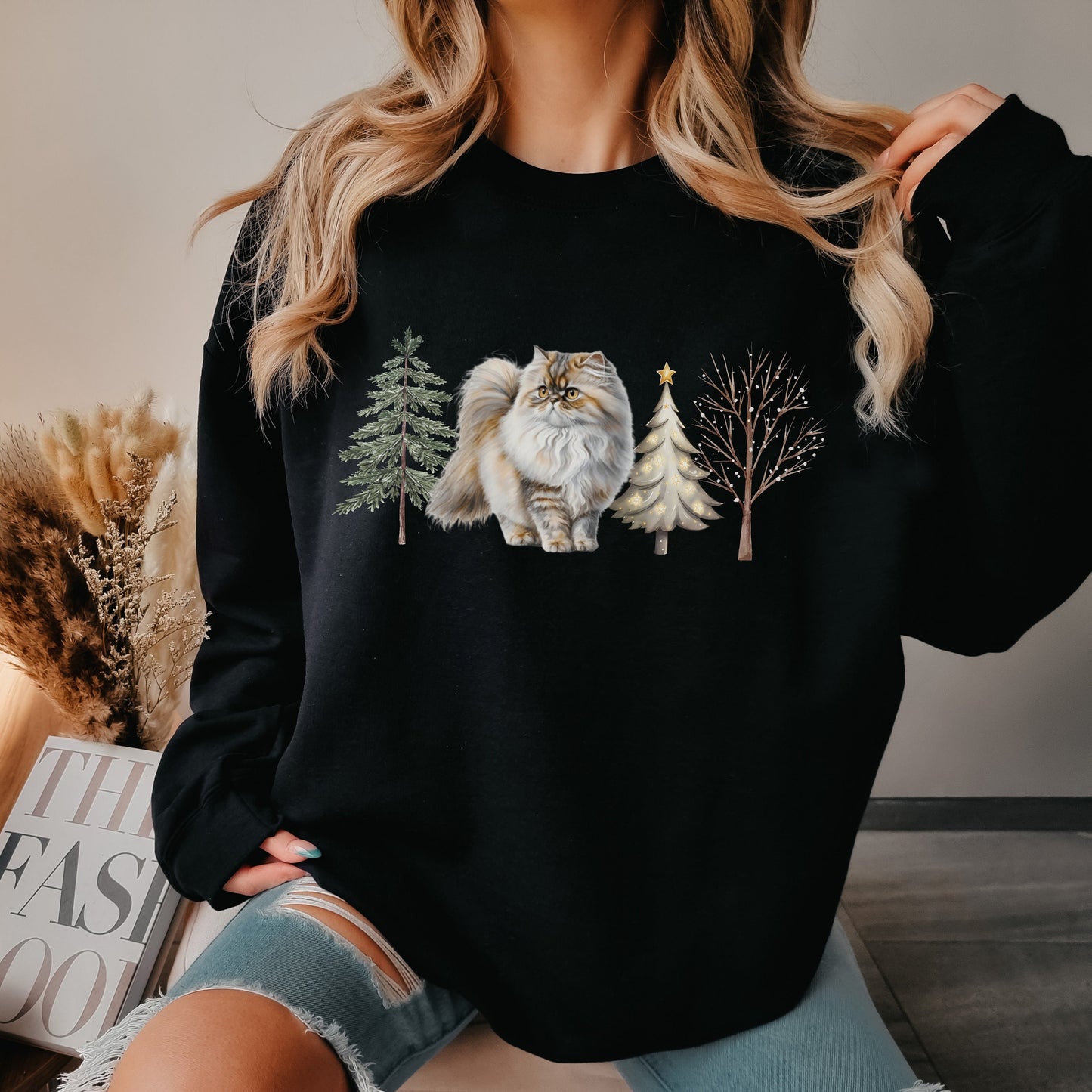 Persian Cat Sweatshirt, Shirazi Cat Sweater, Persian Parent Apparel, Gift for Cat Lover, Persian Cat Gift Shirt, Persian Lover Owner Present