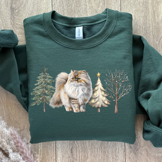 Persian Cat Sweatshirt, Shirazi Cat Sweater, Persian Parent Apparel, Gift for Cat Lover, Persian Cat Gift Shirt, Persian Lover Owner Present